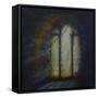 Day Light; Light through a ruined church window,-Lee Campbell-Framed Stretched Canvas