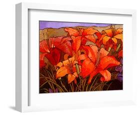 Day Lilies III-John Newcomb-Framed Giclee Print