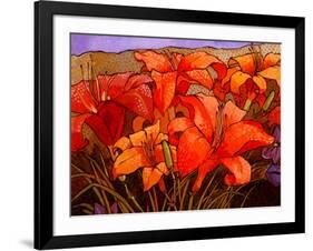 Day Lilies III-John Newcomb-Framed Giclee Print