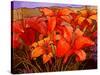 Day Lilies III-John Newcomb-Stretched Canvas