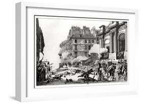 Day of 13 Vendemiaire an IV, Shoot-Out Before St. Roch Church in Paris-Charles Monnet-Framed Giclee Print