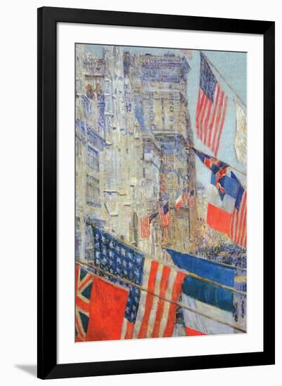 Day of Allied Victory, 1917-Childe Hassam-Framed Art Print