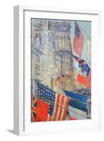 Day of Allied Victory, 1917-Childe Hassam-Framed Art Print