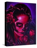 Day of Dead Mary-Manuel Valenzuela-Stretched Canvas