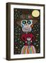 Day of the Dead Girl with Cat-Kerri Ambrosino-Framed Giclee Print