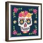 Day of the Dead II-Farida Zaman-Framed Art Print