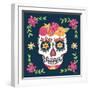 Day of the Dead II-Farida Zaman-Framed Art Print