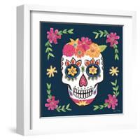 Day of the Dead II-Farida Zaman-Framed Art Print