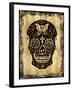 Day of the Dead in Black & Gold-Martin Wagner-Framed Art Print