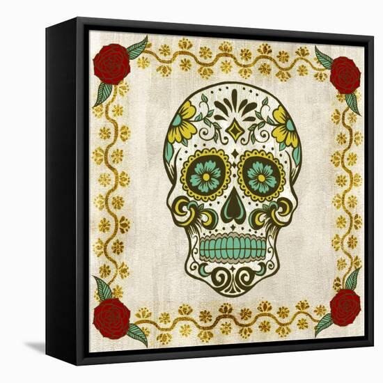 Day of the Dead IV-Grace Popp-Framed Stretched Canvas