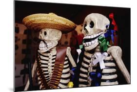 Day of the Dead Skeleton Figures-Danny Lehman-Mounted Photographic Print