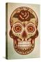 Day of the Dead Skull I-Anna Polanski-Stretched Canvas