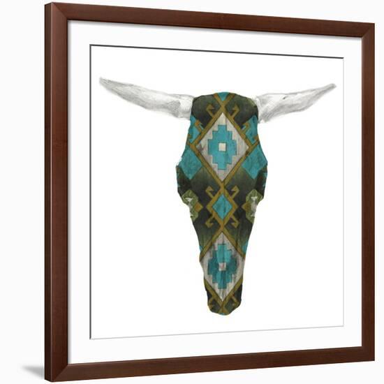 Day of the Dead Skull Mount II-Studio W-Framed Art Print