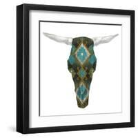 Day of the Dead Skull Mount II-Studio W-Framed Art Print