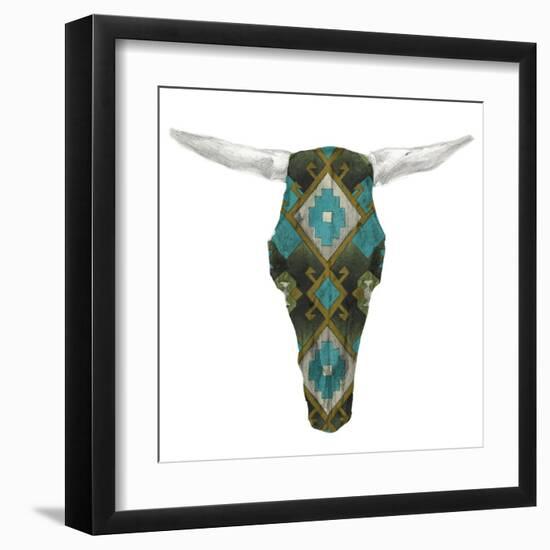 Day of the Dead Skull Mount II-Studio W-Framed Art Print