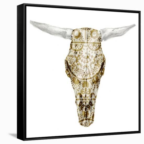 Day of the Dead Skull Mount VIII-Studio W-Framed Stretched Canvas