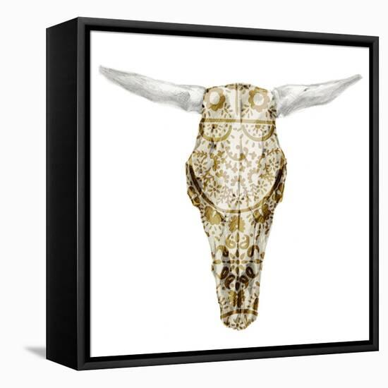 Day of the Dead Skull Mount VIII-Studio W-Framed Stretched Canvas