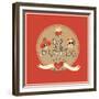 Day of the Dead Skull-cienpies-Framed Premium Giclee Print