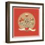 Day of the Dead Skull-cienpies-Framed Art Print