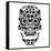 Day of the Dead Skull-lineartestpilot-Framed Stretched Canvas