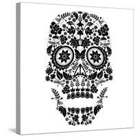 Day of the Dead Skull-lineartestpilot-Stretched Canvas