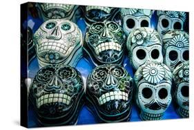 Day of the Dead Souvenir Skulls, Dia De Muertos-AGCuesta-Stretched Canvas