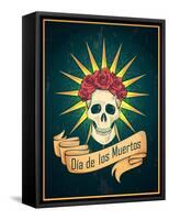 Day of the Dead-Jallom-Framed Stretched Canvas