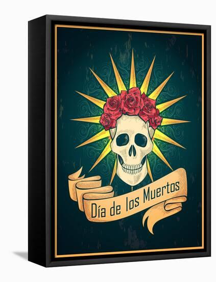 Day of the Dead-Jallom-Framed Stretched Canvas