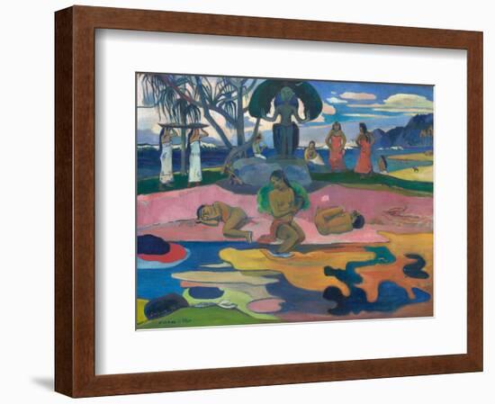 Day of the God (Mahana no Atua), 1894-Paul Gauguin-Framed Art Print