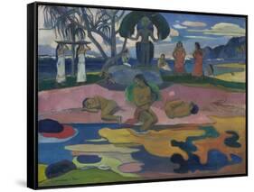 Day of the God (Mahana No Atua) 1894-Paul Gauguin-Framed Stretched Canvas