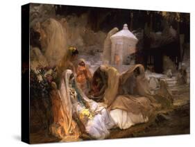 Day of the Prophet at Oued-El-Kebir-Frederick Arthur Bridgman-Stretched Canvas