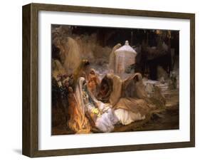 Day of the Prophet at Oued-El-Kebir-Frederick Arthur Bridgman-Framed Giclee Print