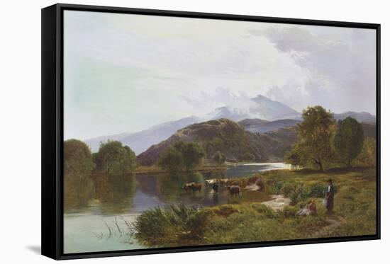 Day on the River, North Wales-Sidney Richard Percy-Framed Stretched Canvas