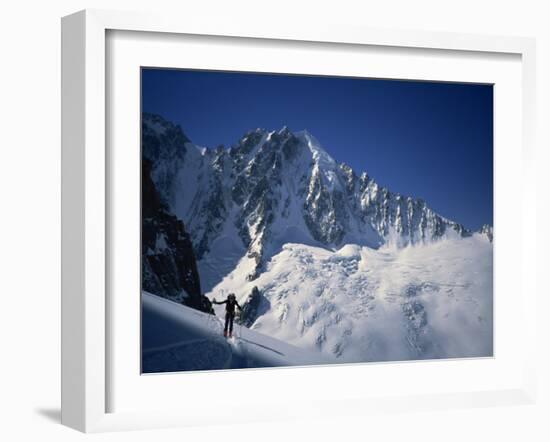 Day One of the Haute Route-Chamonix to Zermatt in the Alps, Chamonix, Haute Savoie, France, Europe-Maxwell Duncan-Framed Photographic Print