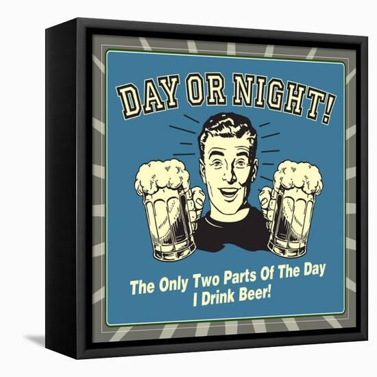 Day or Night-Retrospoofs-Framed Stretched Canvas