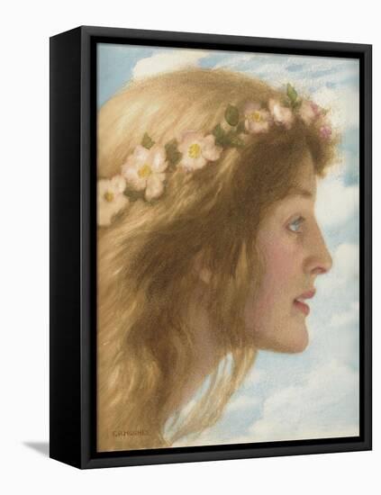 Day (Pencil and Watercolour)-Edward Robert Hughes-Framed Stretched Canvas