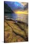 Day's End at Ke'e Beach, Na Pali Coast, Kauai-Vincent James-Stretched Canvas