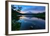 Day's End at Trillium Lake Reflection, Summer Mount Hood Oregon-Vincent James-Framed Photographic Print