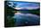 Day's End at Trillium Lake Reflection, Summer Mount Hood Oregon-Vincent James-Framed Stretched Canvas