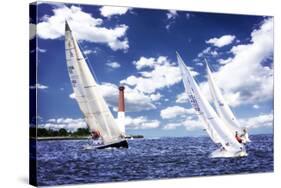 Day Sailing I-Alan Hausenflock-Stretched Canvas