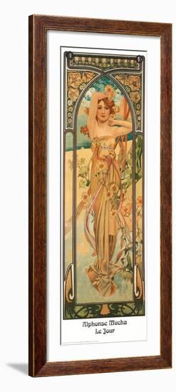 Day-Alphonse Mucha-Framed Art Print