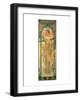 Day-Alphonse Mucha-Framed Premium Giclee Print