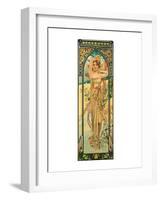 Day-Alphonse Mucha-Framed Premium Giclee Print