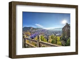 Dayan, the Old Town of Lijiang, and the Hill Towards the Left Is Xiangshan (Elephant Hill)-Andreas Brandl-Framed Photographic Print