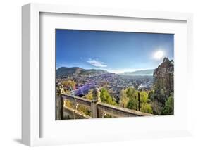 Dayan, the Old Town of Lijiang, and the Hill Towards the Left Is Xiangshan (Elephant Hill)-Andreas Brandl-Framed Photographic Print