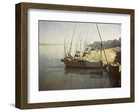 Daybreak at Luxor, Egypt-English Photographer-Framed Giclee Print