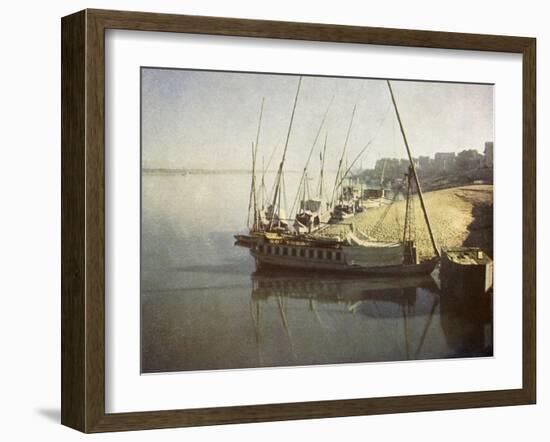 Daybreak at Luxor, Egypt-English Photographer-Framed Giclee Print