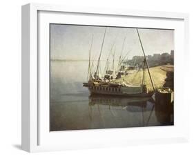 Daybreak at Luxor, Egypt-English Photographer-Framed Giclee Print