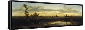 Daybreak in the Valleys of Bologna-Luigi Cagnola-Framed Stretched Canvas