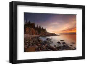 Daybreak, Monument Cove-Michael Hudson-Framed Art Print